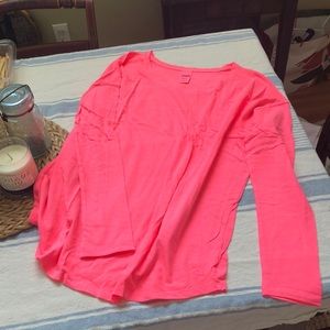 VS Pink - HOT PINK - Long Sleeve - size medium